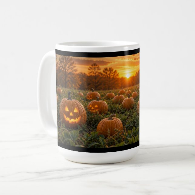Fall Charm Pumpkin Patch Coffee Mug (Front Left)