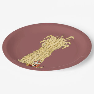 Fall Chipmunk And Haystack Paper Plate