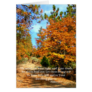 Fall Christian Scripture Card Bible Verse