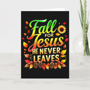 Fall Christian Thanksgiving Jesus My Favourite Sea Card
