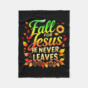 Fall Christian Thanksgiving Jesus My Favourite Sea Fleece Blanket