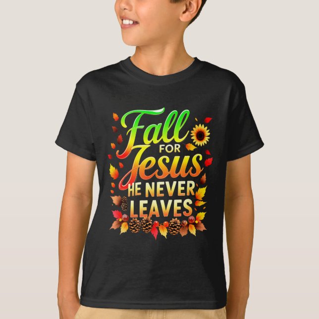Fall Christian Thanksgiving Jesus My Favourite Sea T-Shirt (Front)