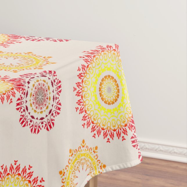 Fall Circles Tablecloth (In Situ)