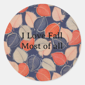 Fall Classic Round Sticker
