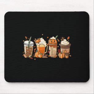 Fall Coffee Pumpkin Spice Latte Drinks Autumn Than Mouse Pad