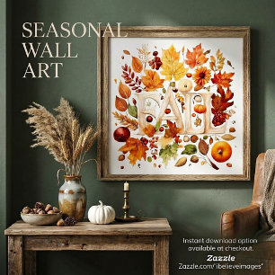 Fall collage poster