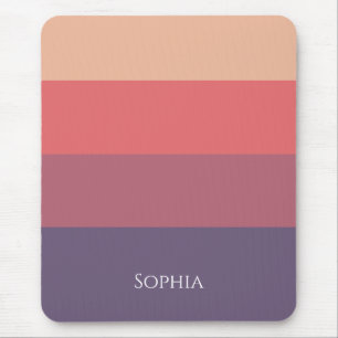 Fall Colored Stripes- Mouse Pad