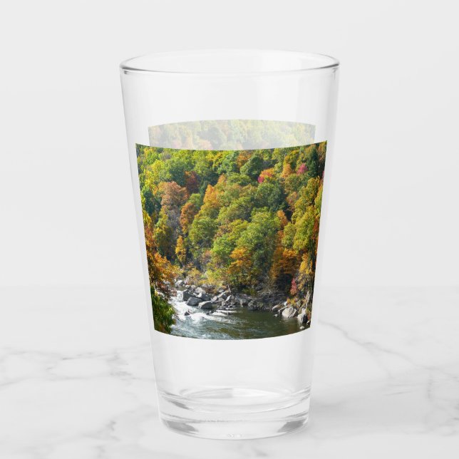 Fall Colour at Ohiopyle State Park Glass (Front)