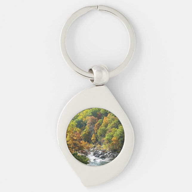 Fall Colour at Ohiopyle State Park Key Ring (Front)