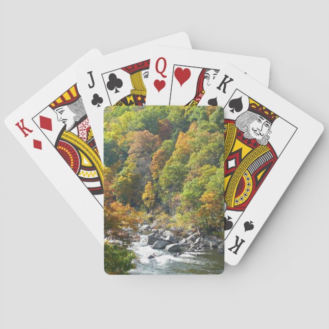 Fall Colour at Ohiopyle State Park Playing Cards (Back)