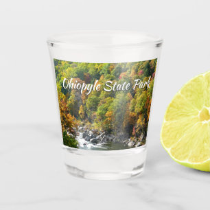 Fall Colour at Ohiopyle State Park Shot Glass