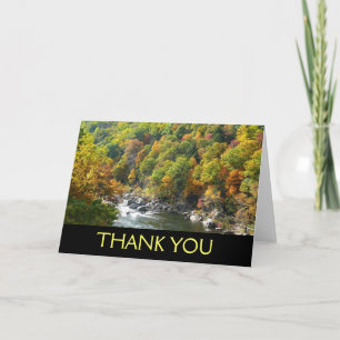 Fall Colour at Ohiopyle State Park Thank You Card