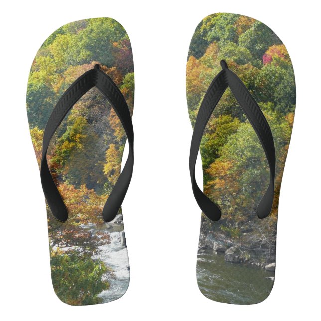 Fall Colour at Ohiopyle State Park Thongs (Footbed)