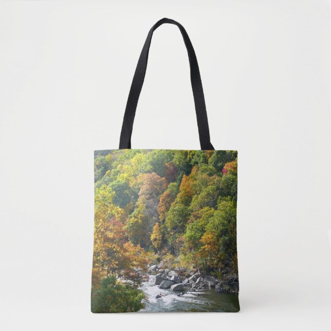 Fall Colour at Ohiopyle State Park Tote Bag (Front)