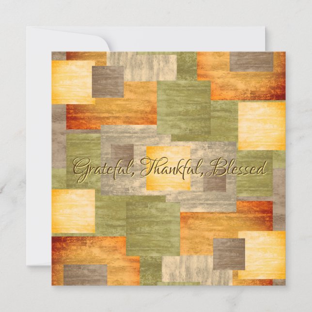 Fall Colour Blocks Card (Front)