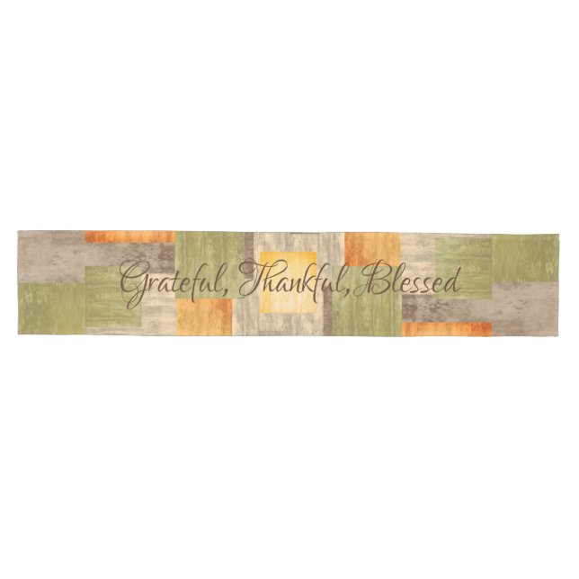 Fall Colour Blocks Medium Table Runner (Horizontal)