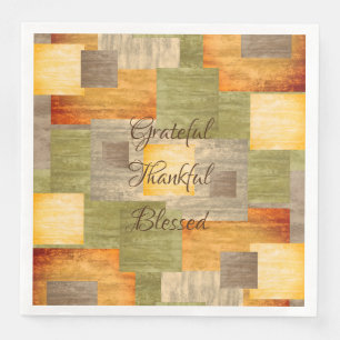 Fall Colour Blocks Napkin