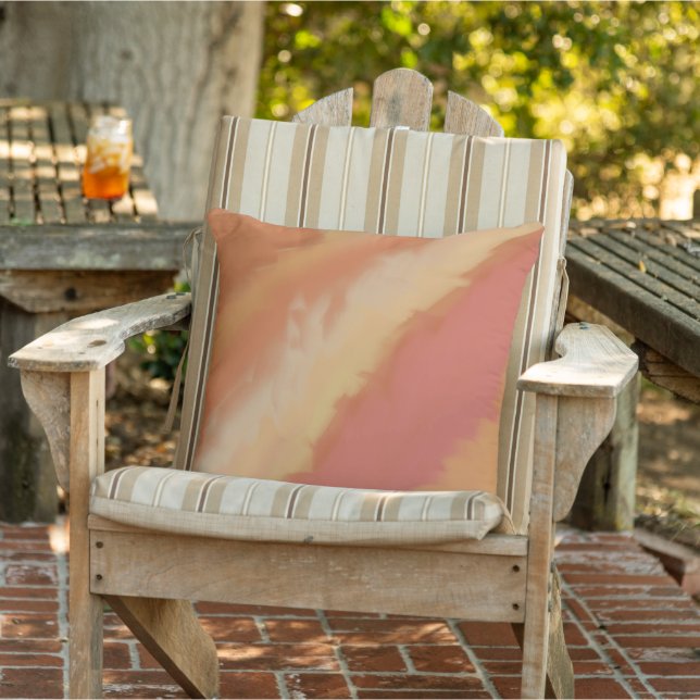 Fall Colour Flame Orange Brown  Cushion (Chair)