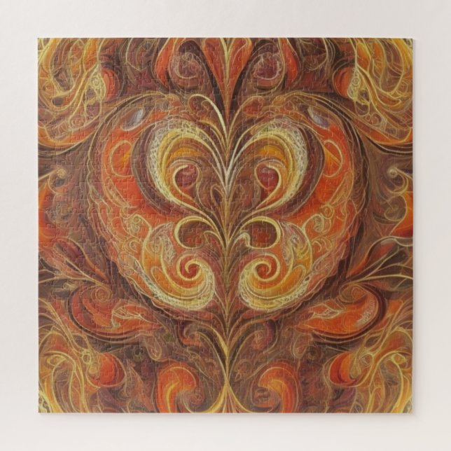 Fall Colour of Swirls  Jigsaw Puzzle (Vertical)