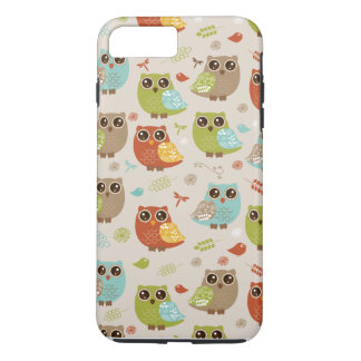 Fall Coloured Owl Pattern iPhone 8 Plus/7 Plus Case