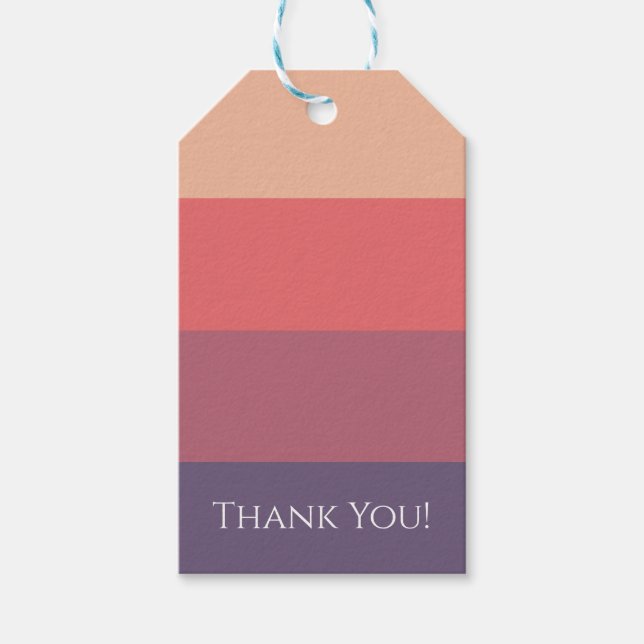 Fall Coloured Stripes- Gift Tags (Front)