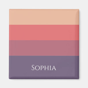 Fall Coloured Stripes- Magnet