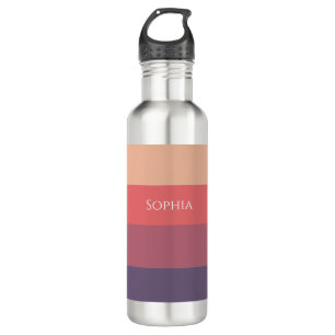 Fall Coloured Stripes-Sip in Style This Autumn- 710 Ml Water Bottle