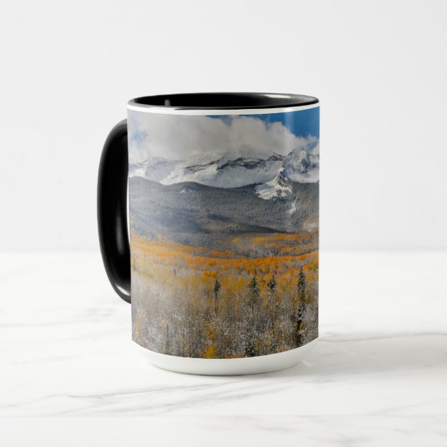 Fall Colours Aspens &  | Rocky Mountains, Colorado Mug (Front Left)