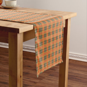 Fall Colours Classic Plaid Short Table Runner