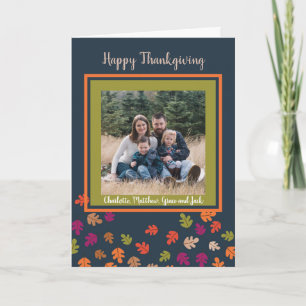 Fall Colours Happy Thanksgiving Photo Card