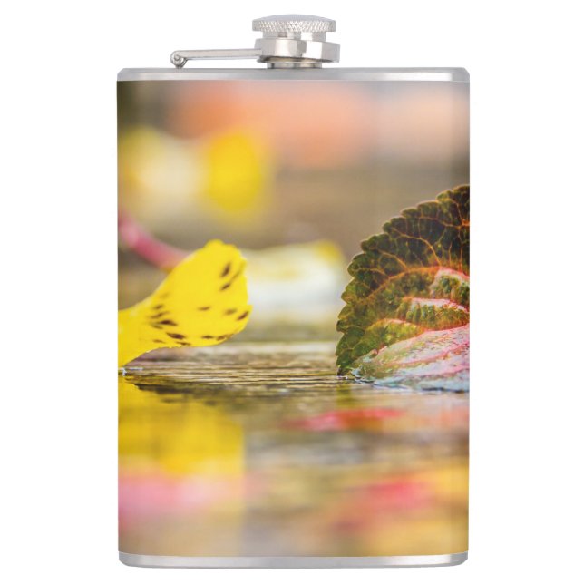 Fall colours hip flask (Front)