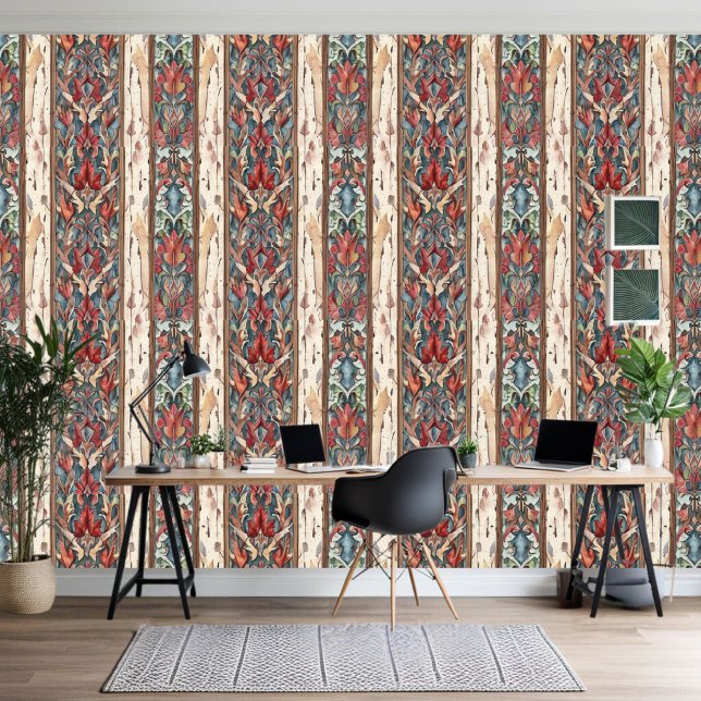 Fall Colours in Filigree and Stripes Wallpaper (Creator Uploaded)