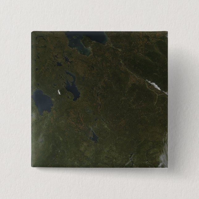 Fall colours in northwestern Russia 15 Cm Square Badge (Front)