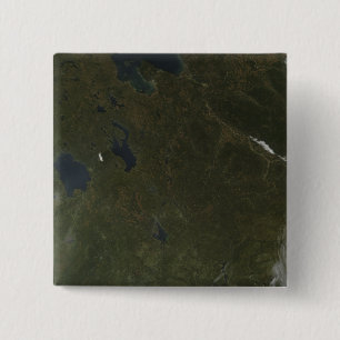 Fall colours in northwestern Russia 15 Cm Square Badge