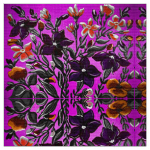 Fall Colours in Pink and Orange Fabric