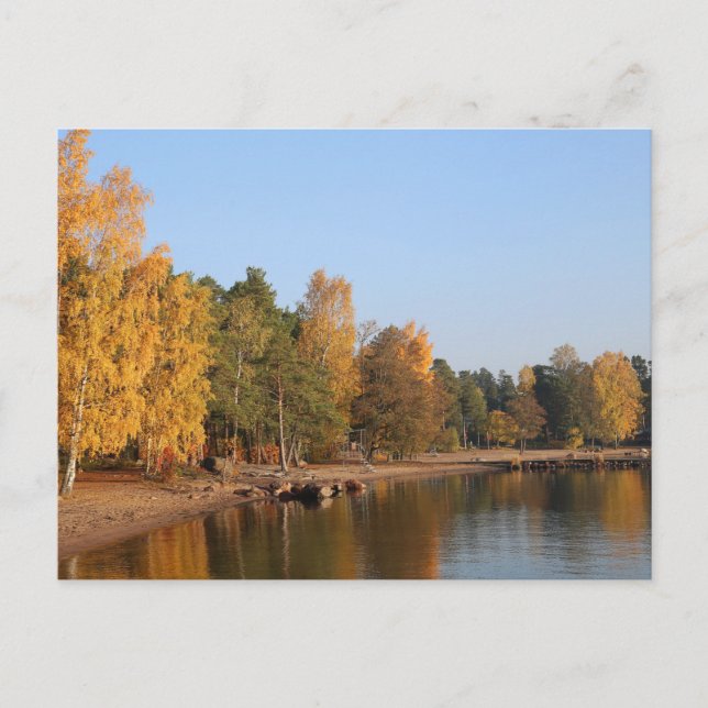 Fall Colours Landscape from Espoo, Finland Postcar Postcard (Front)