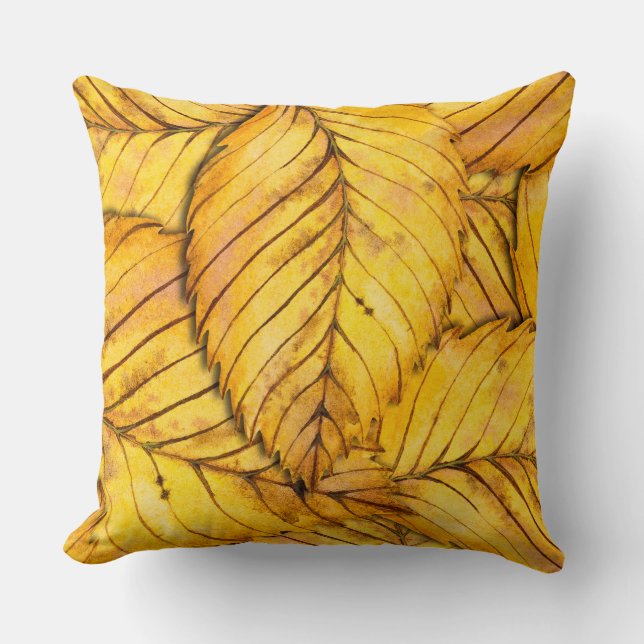 Fall Colours Leafs Pattern Cushion (Front)