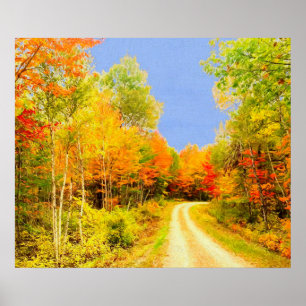 Fall Colours Maine Poster