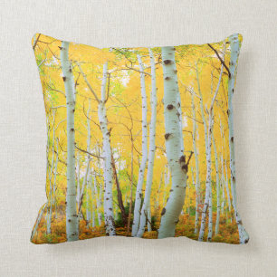 Fall colours of Aspen trees 1 Cushion