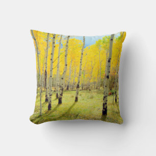 Fall colours of Aspen trees 4 Cushion