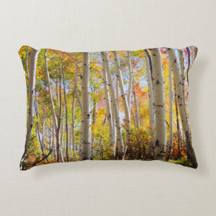 Fall colours of Aspen trees 5 Decorative Cushion