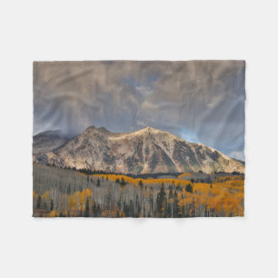 Fall Colours of Aspens, Keebler Pass Fleece Blanket