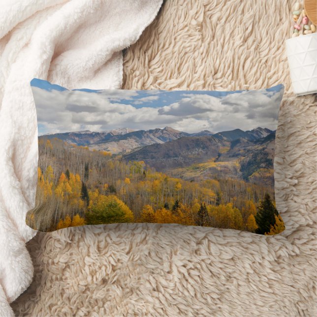 Fall Colours of Aspens & Oaks Keebler Pass Lumbar Cushion (Blanket)