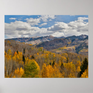 Fall Colours of Aspens & Oaks Keebler Pass Poster