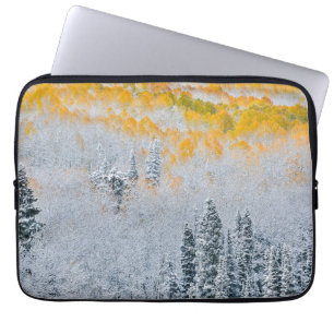 Fall Colours of Aspens   Rocky Mountains, Colorado Laptop Sleeve
