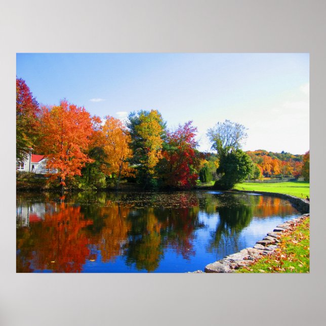 Fall colours of New York photography poster (Front)