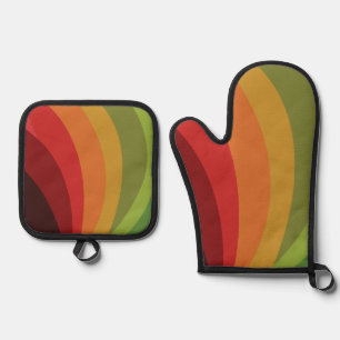 Fall Colours Oven Mitt & Pot Holder Set