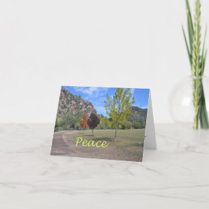 Fall Colours: Peace Note Card