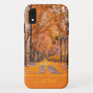 Fall Colours Personalised iPhone XR Case
