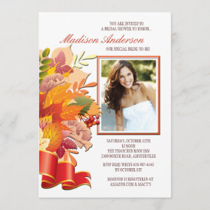 Fall Colours Photo Invitation